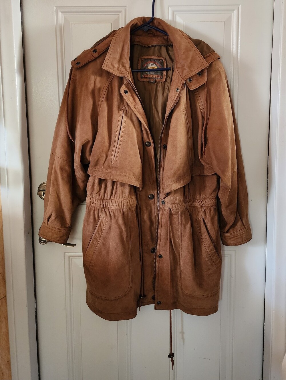 Real Leather Hpodie Jacket